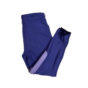 TuffRider Breeches Riding Pants Womens Size 36 Long Purple Equestrian Jockey